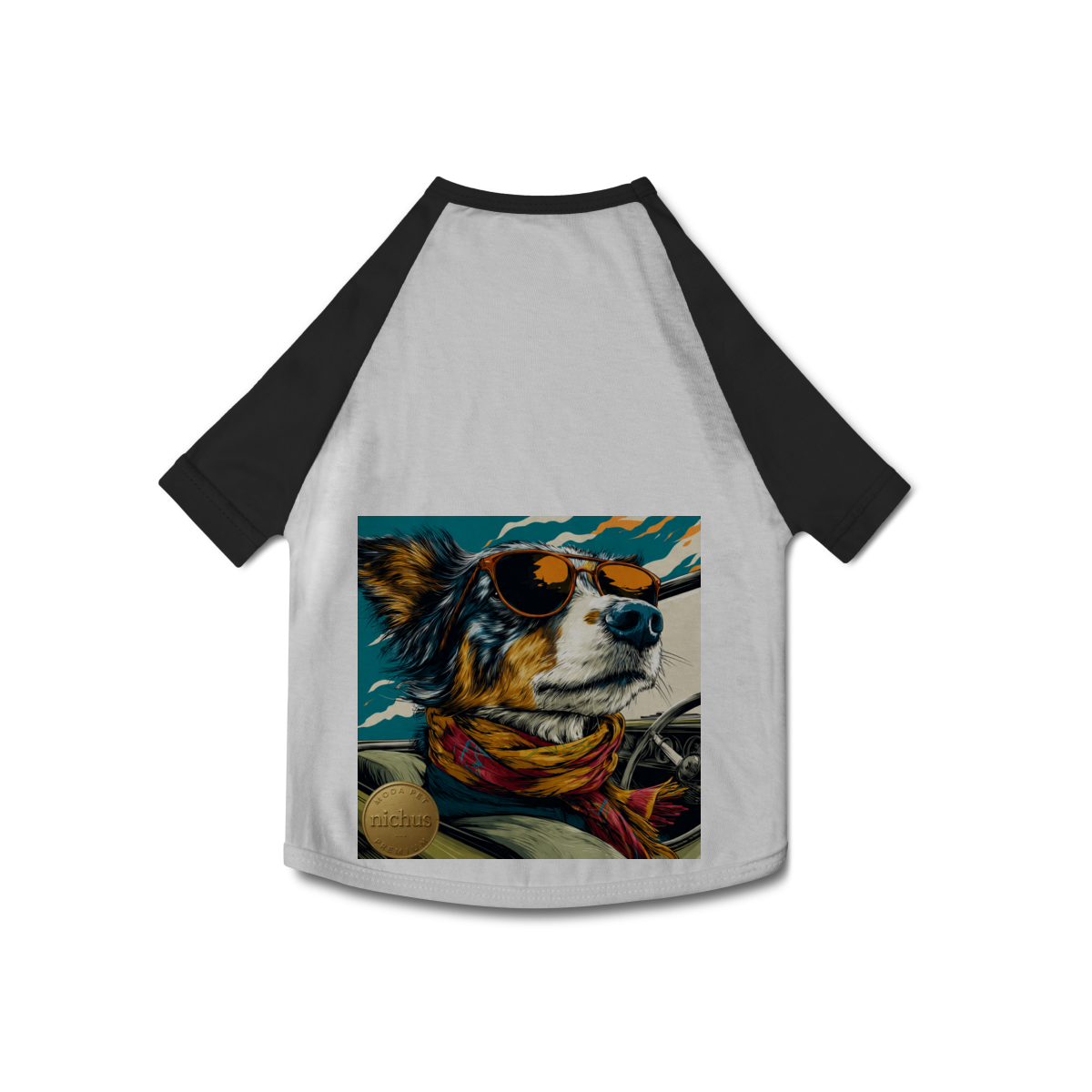 Camiseta Pet Dog Motorista