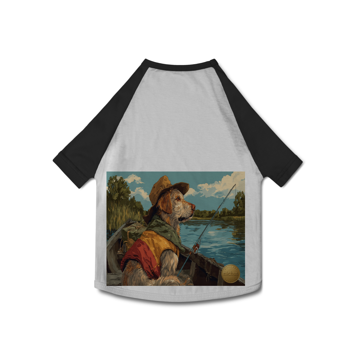 Camisa Pet Dog Pescador