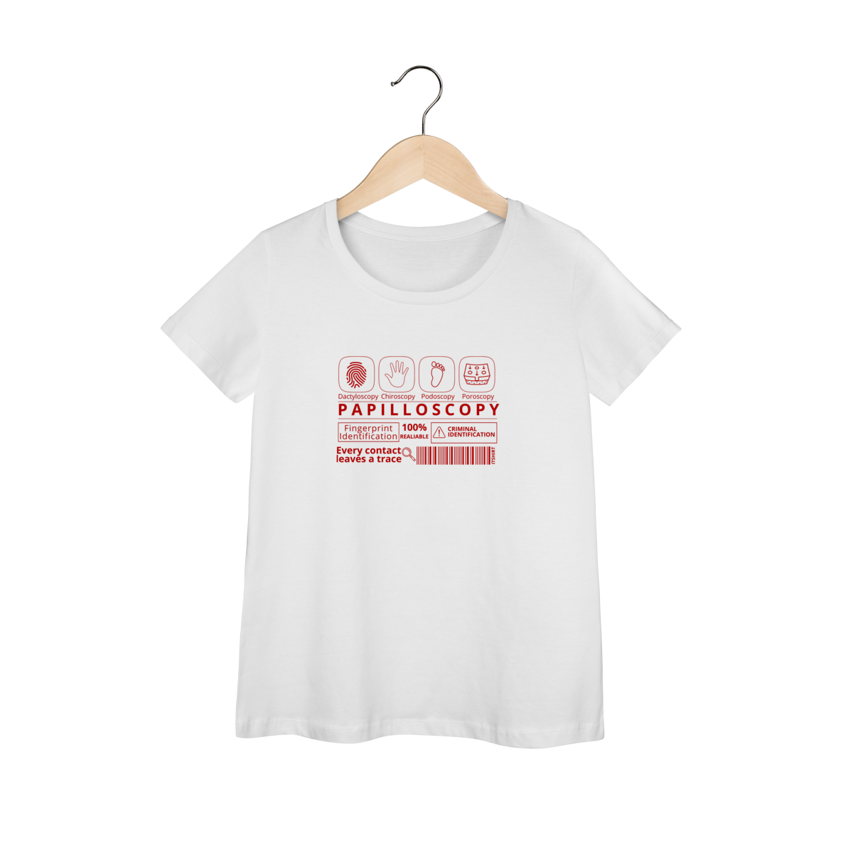 Baby Long Papiloscopia (vermelho)