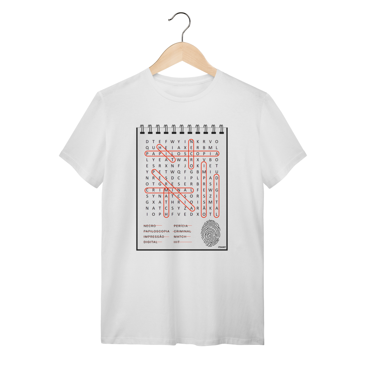 Nome do produto: Camisa Caça Palavras