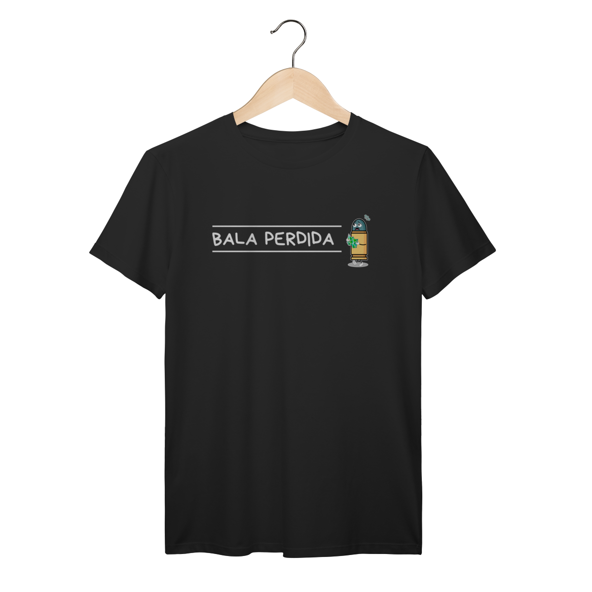 Camisa Bala Perdida Escrito