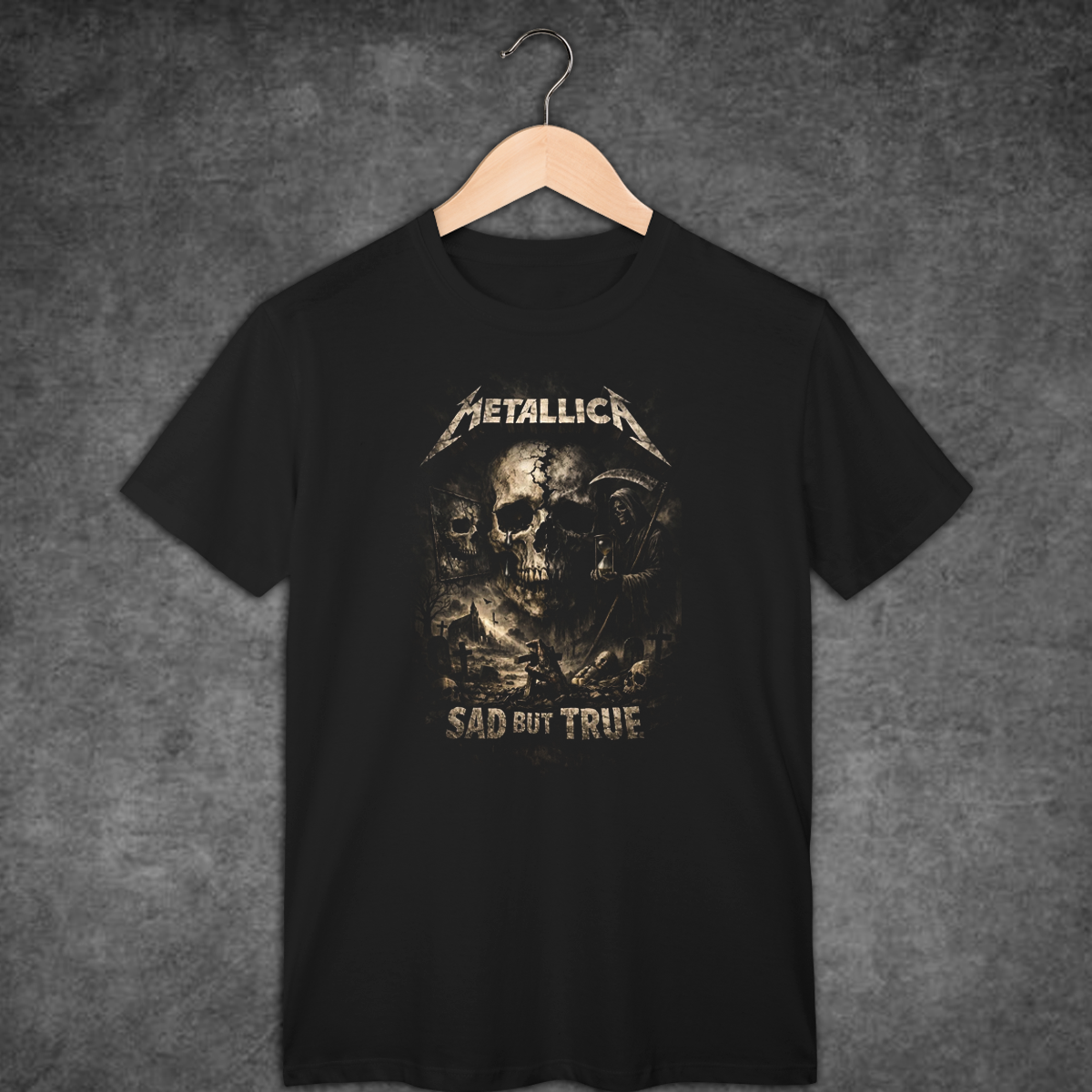 Camiseta FuteRock Metallica Sad But True
