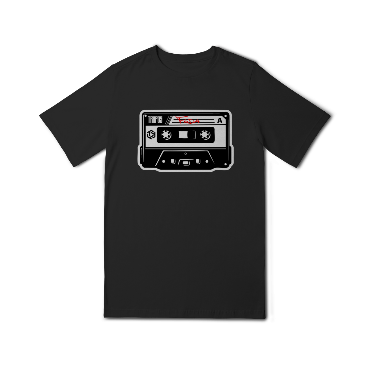 Camiseta Trapos Fita k7 Infantil (10 a 14)