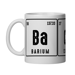 Caneca BACON – Tabela Periódica Divertida | Geek & Humor