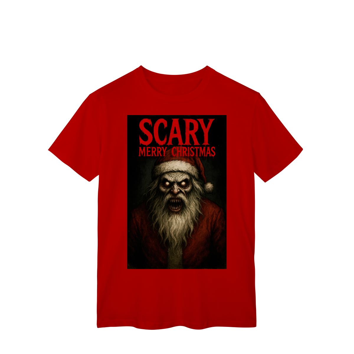 Camiseta Scary Merry Christmas - Santa | Tee Natalina de Horror Vintage