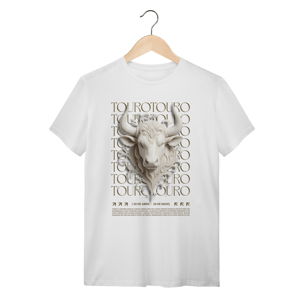 Camiseta Branca Touro