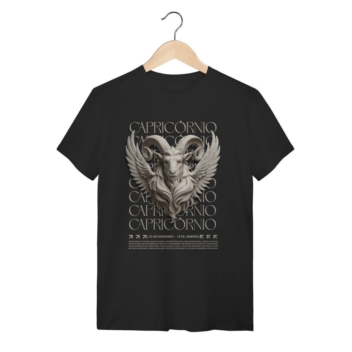 Caiseta Capricórnio preta
