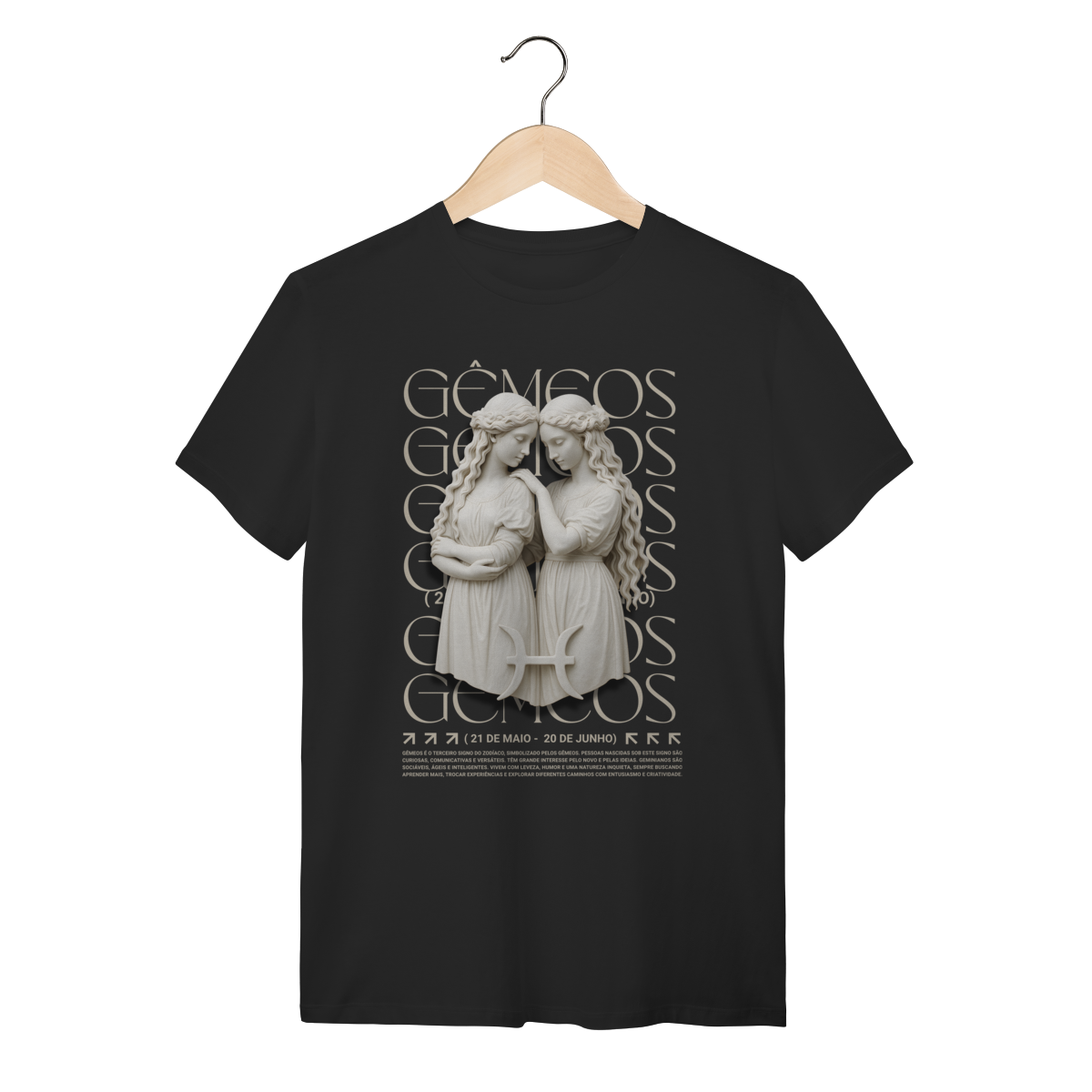 Camiseta Gêmeos Preta