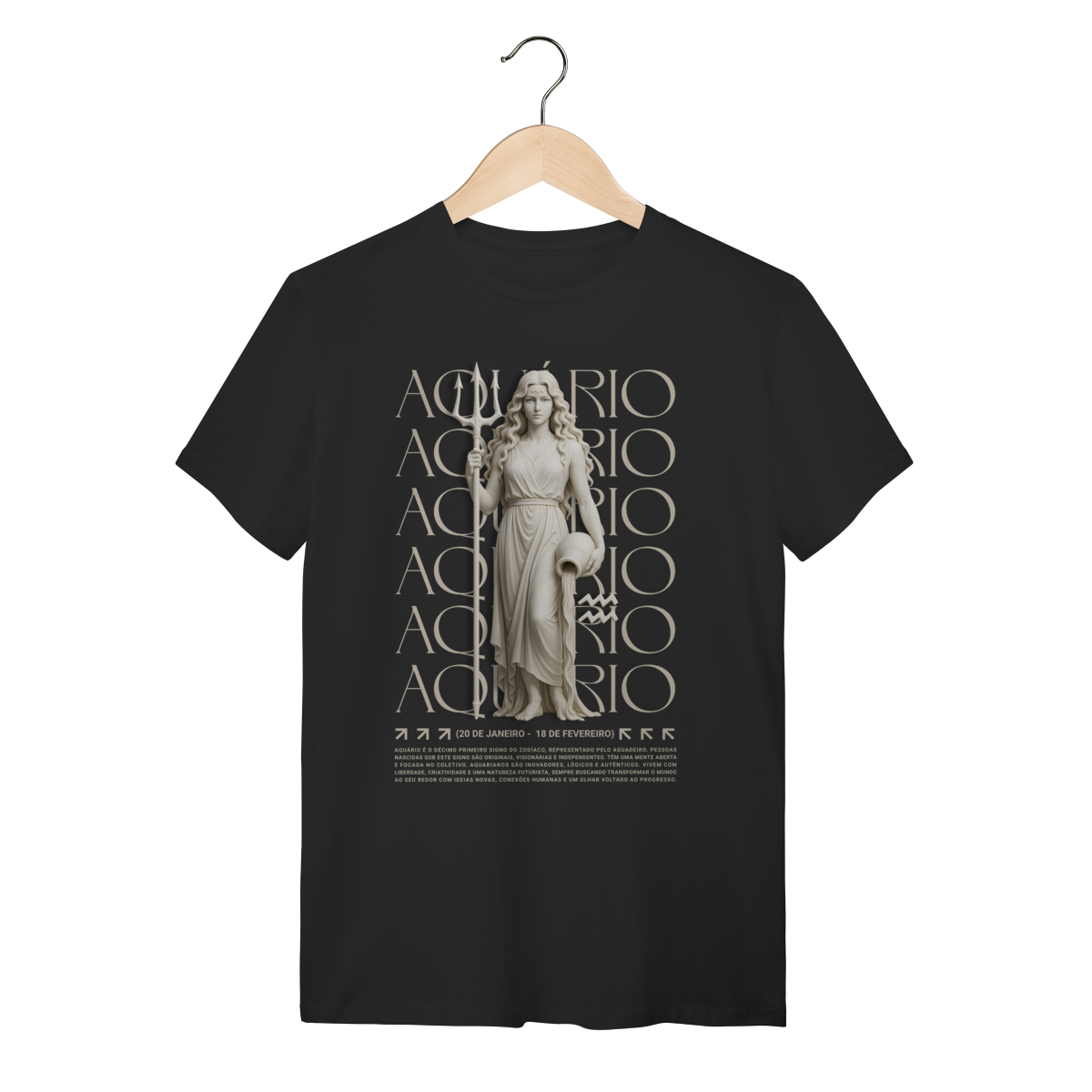 Camiseta Aquário preta