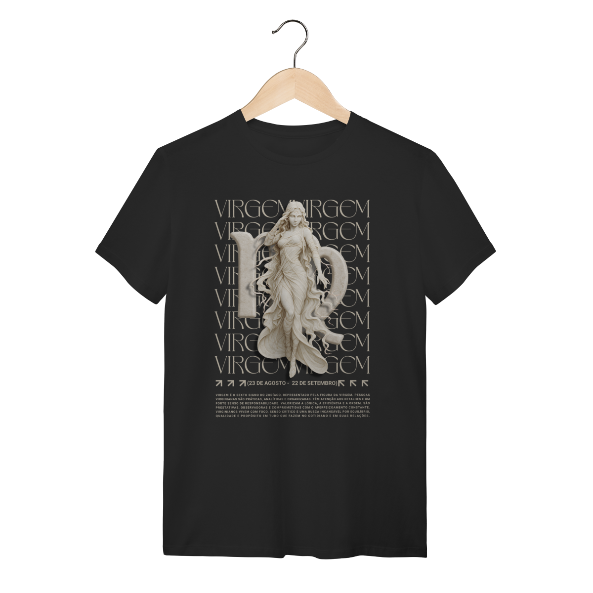 Camiseta Virgem Preta