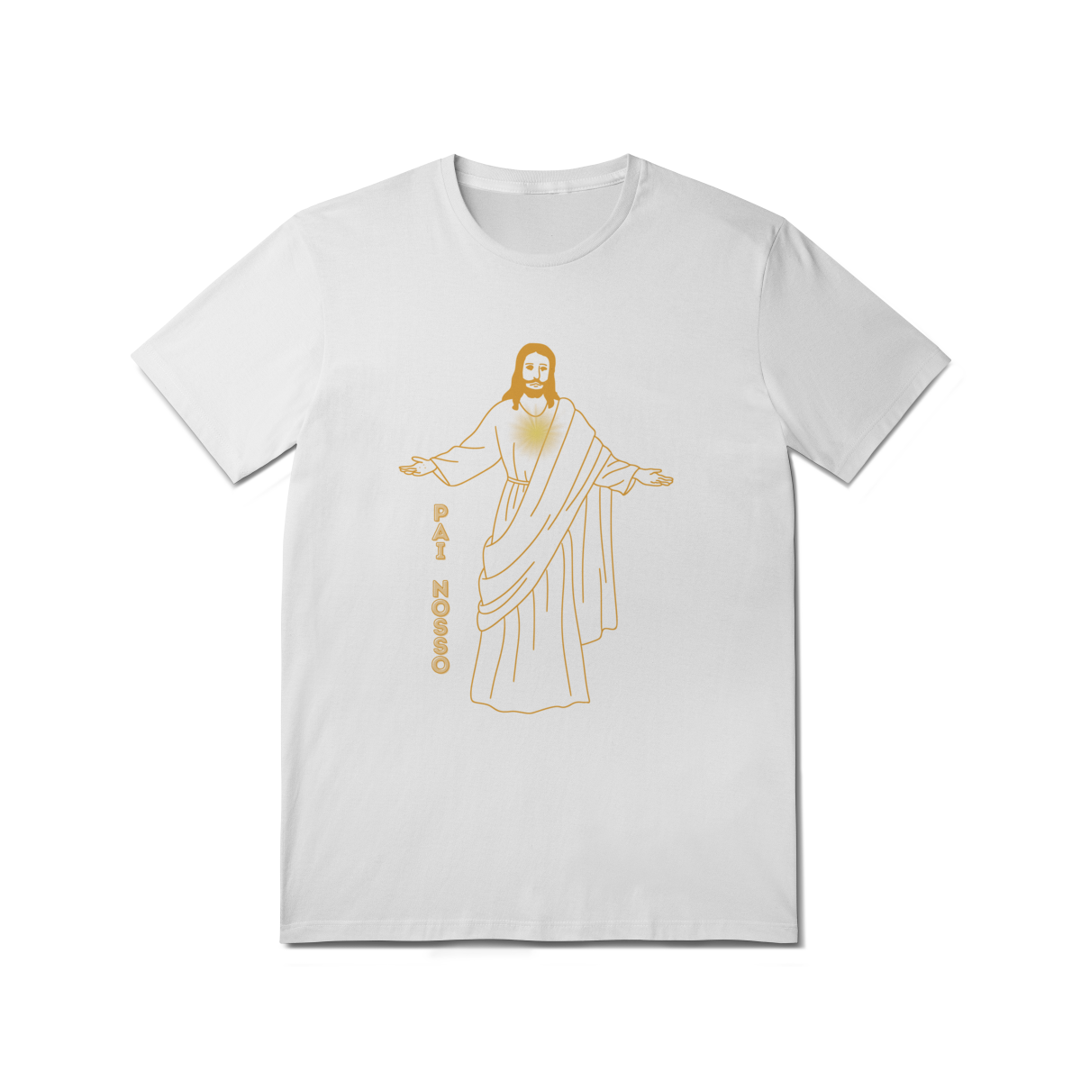  Camiseta Unissex T-Shirt Quality - Jesus - Pai Nosso