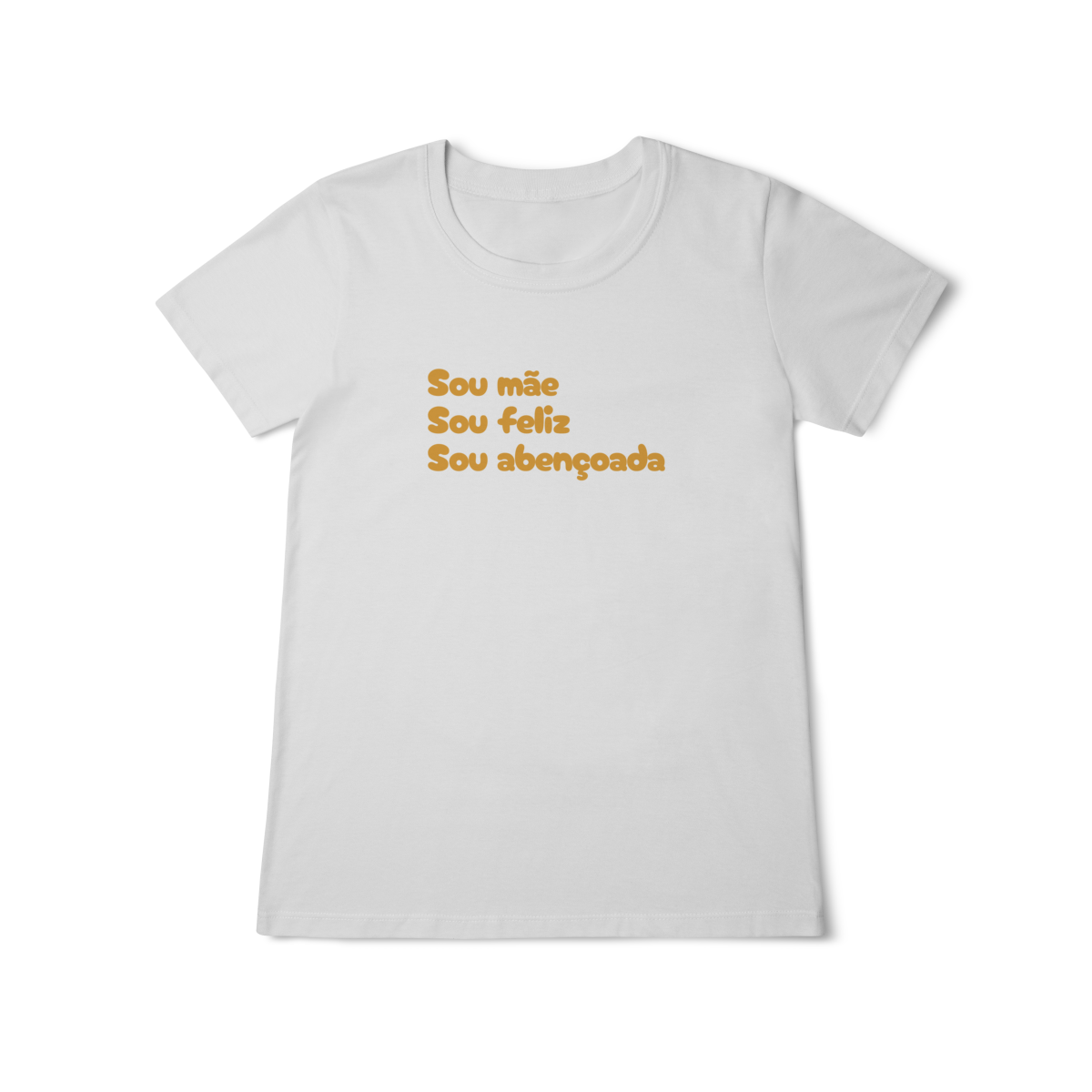 Camiseta Feminina Baby Long Classic - Sou Mãe, Sou Feliz, Sou Abençoada