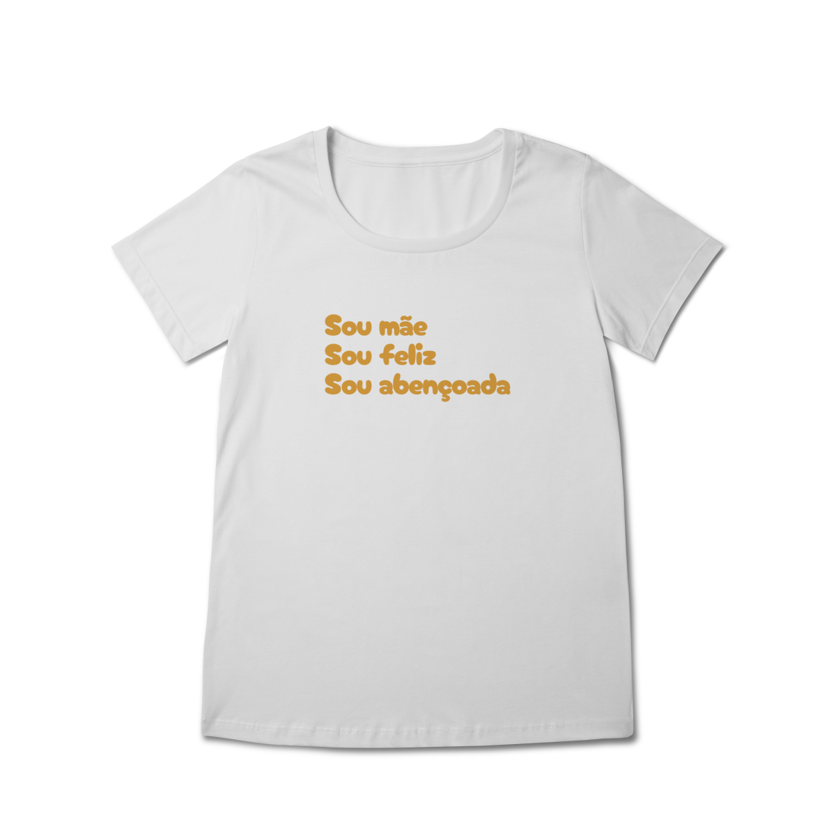 Camiseta Feminina Baby Long Prime - Sou Mãe, Sou Feliz, Sou Abençoada