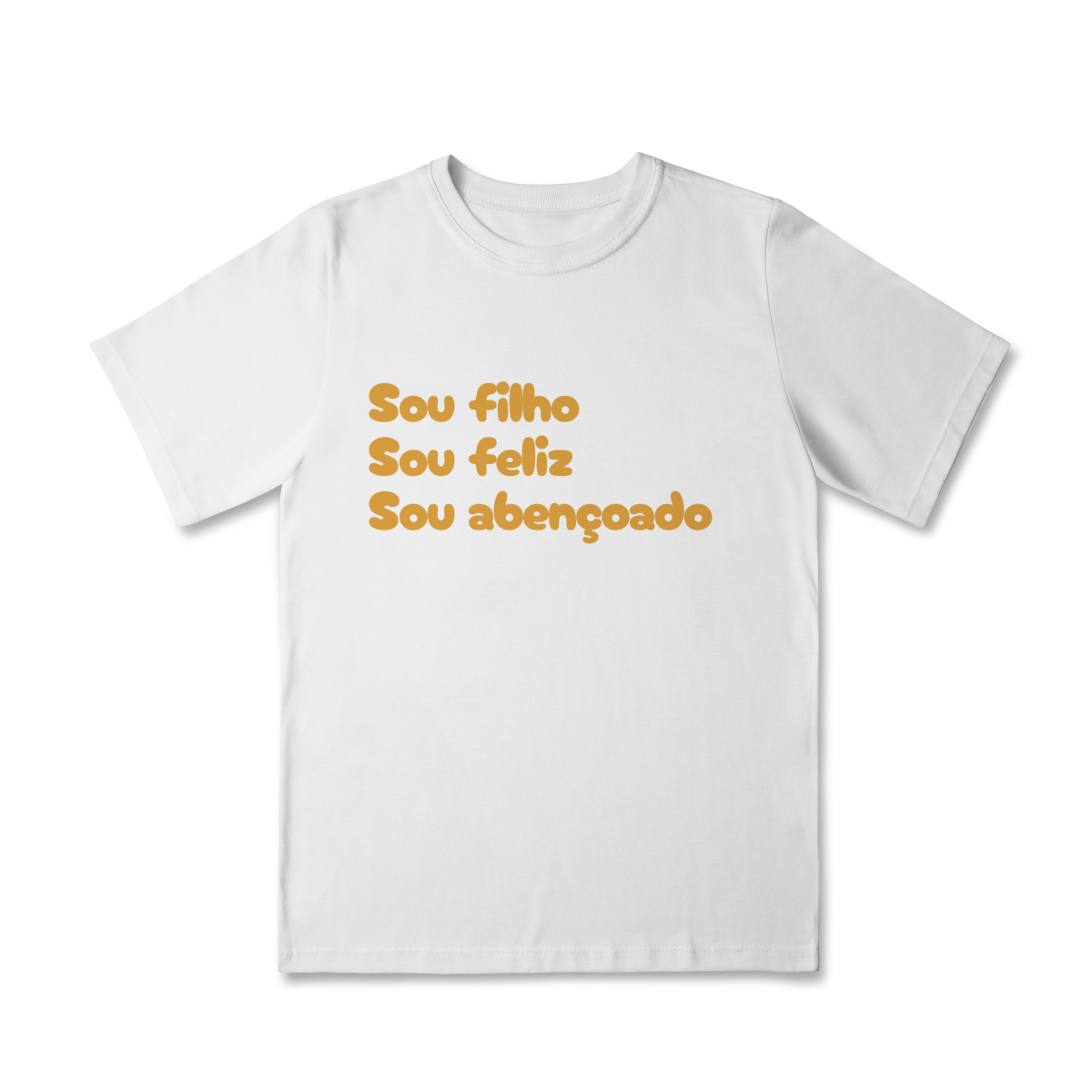 Camiseta Classic Infantil - Sou Filho, Sou Feliz, Sou Abençoado