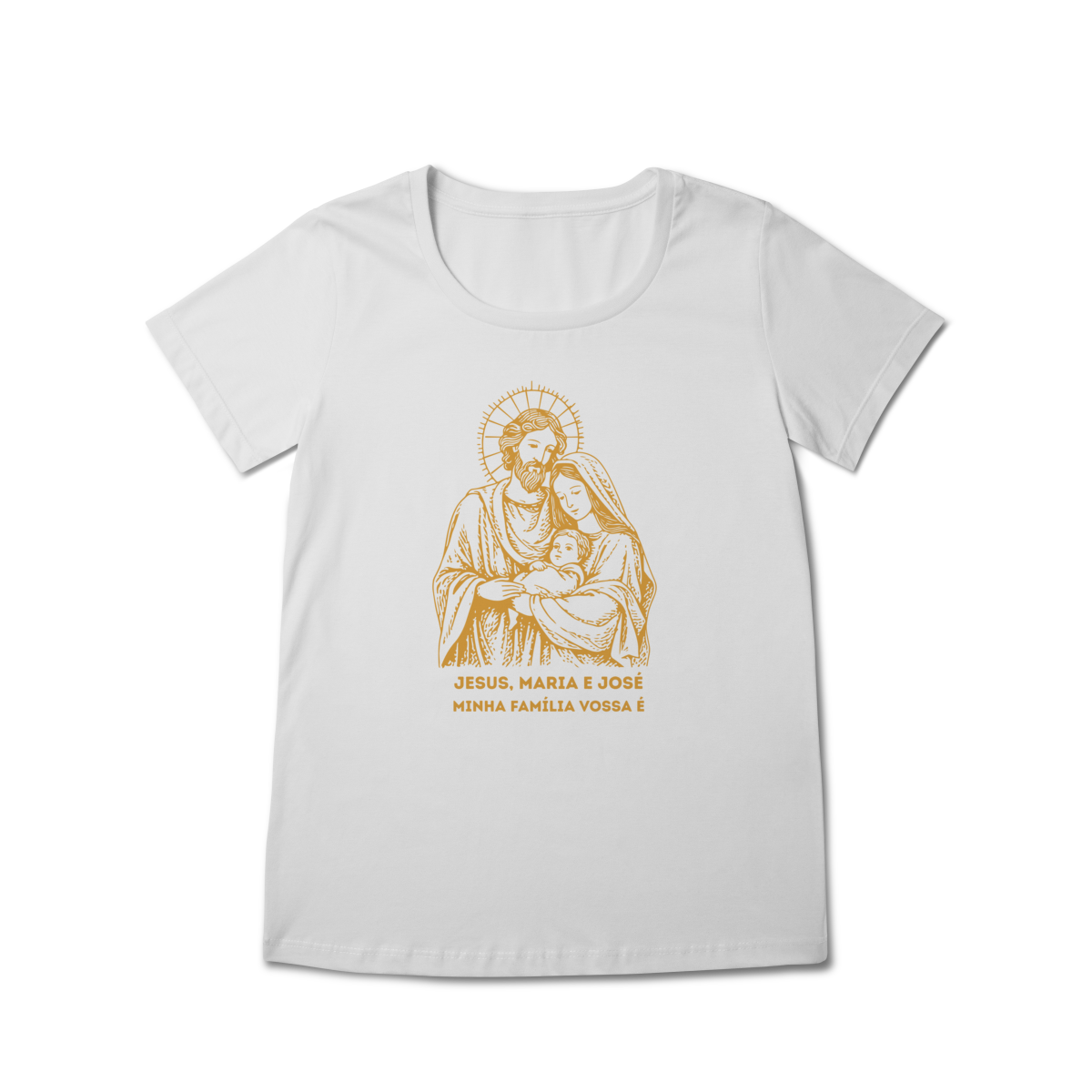 Camiseta Feminina Baby Long Prime - Sagrada Família