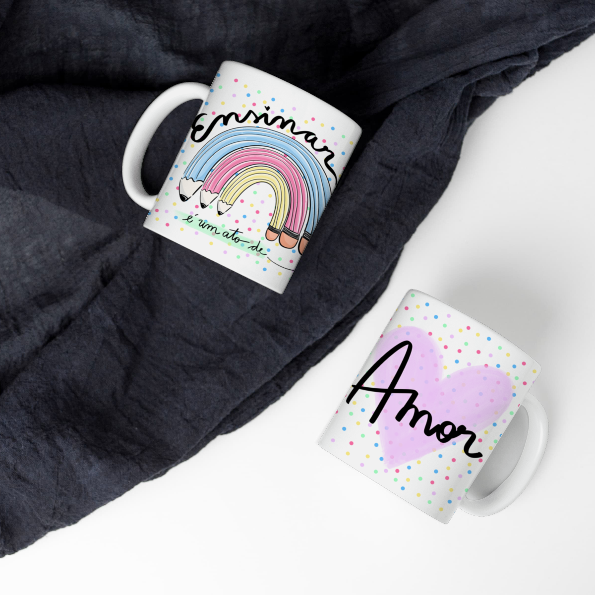 Caneca ensinar é um ato de amor!