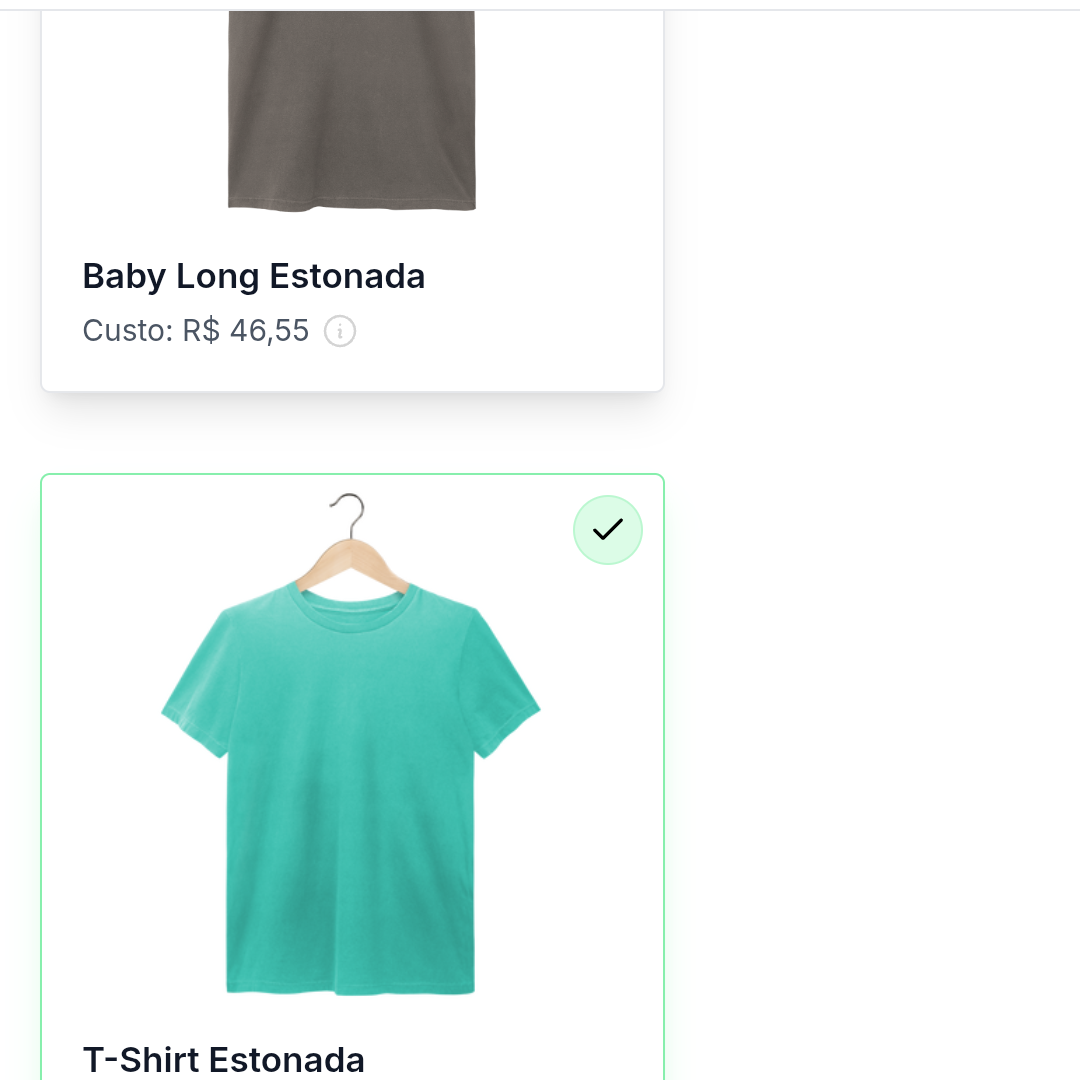 Nome do produto: T shirt estonada 