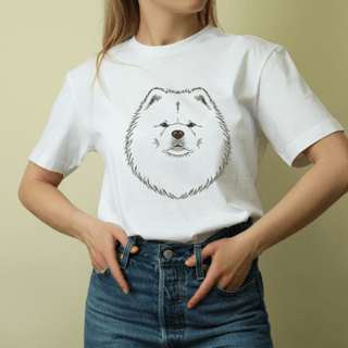 Camiseta Chow Chow Masculina Feminina Algodão Manga Curta