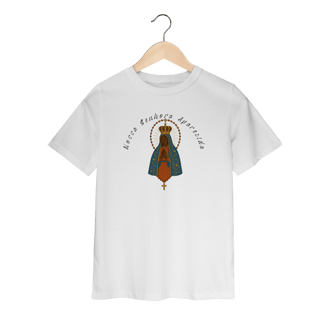 Camiseta Quality Infantil (2 a 8) – Nossa Senhora Aparecida (Frente e Verso)