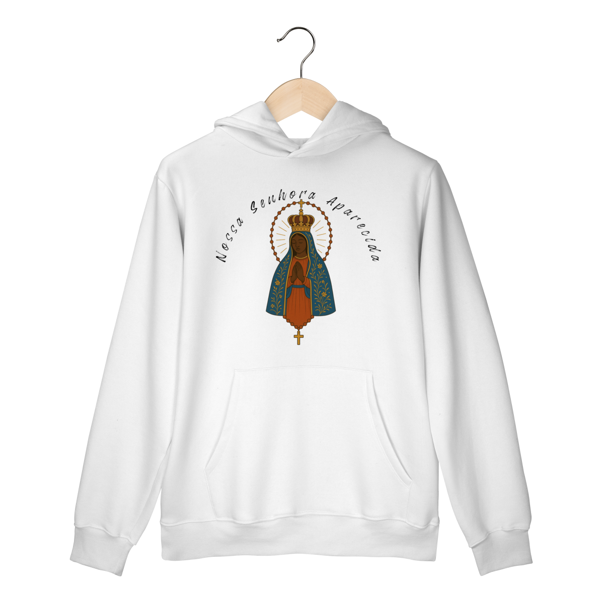 Moletom Prime Canguru – Nossa Senhora Aparecida (Frente e Costas)