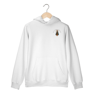 Moletom Prime Canguru – Nossa Senhora Aparecida (Emblema na Frente + Estampa Grande nas Costas)