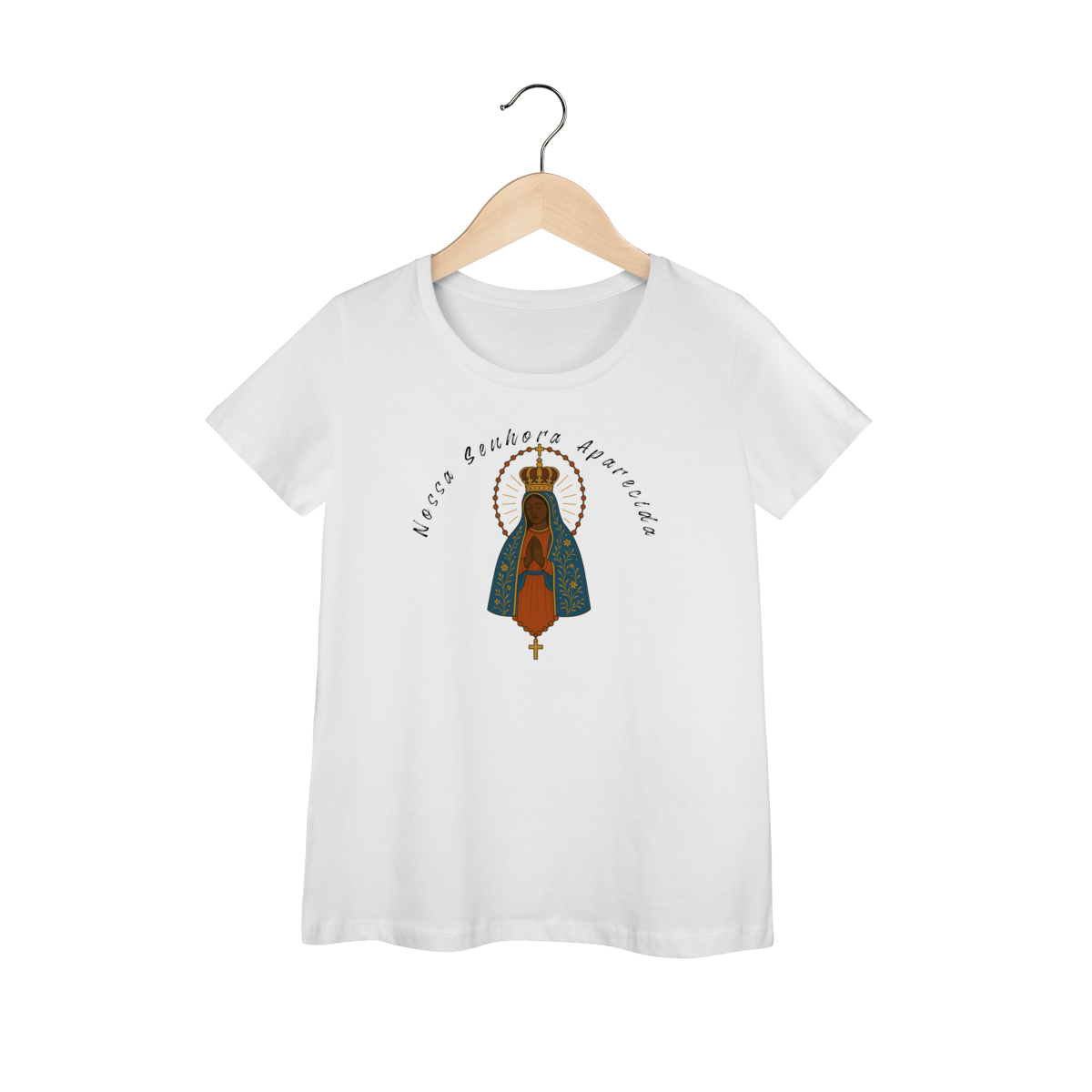 Baby Long Prime – Nossa Senhora Aparecida (Estampa Grande Frente e Costas)