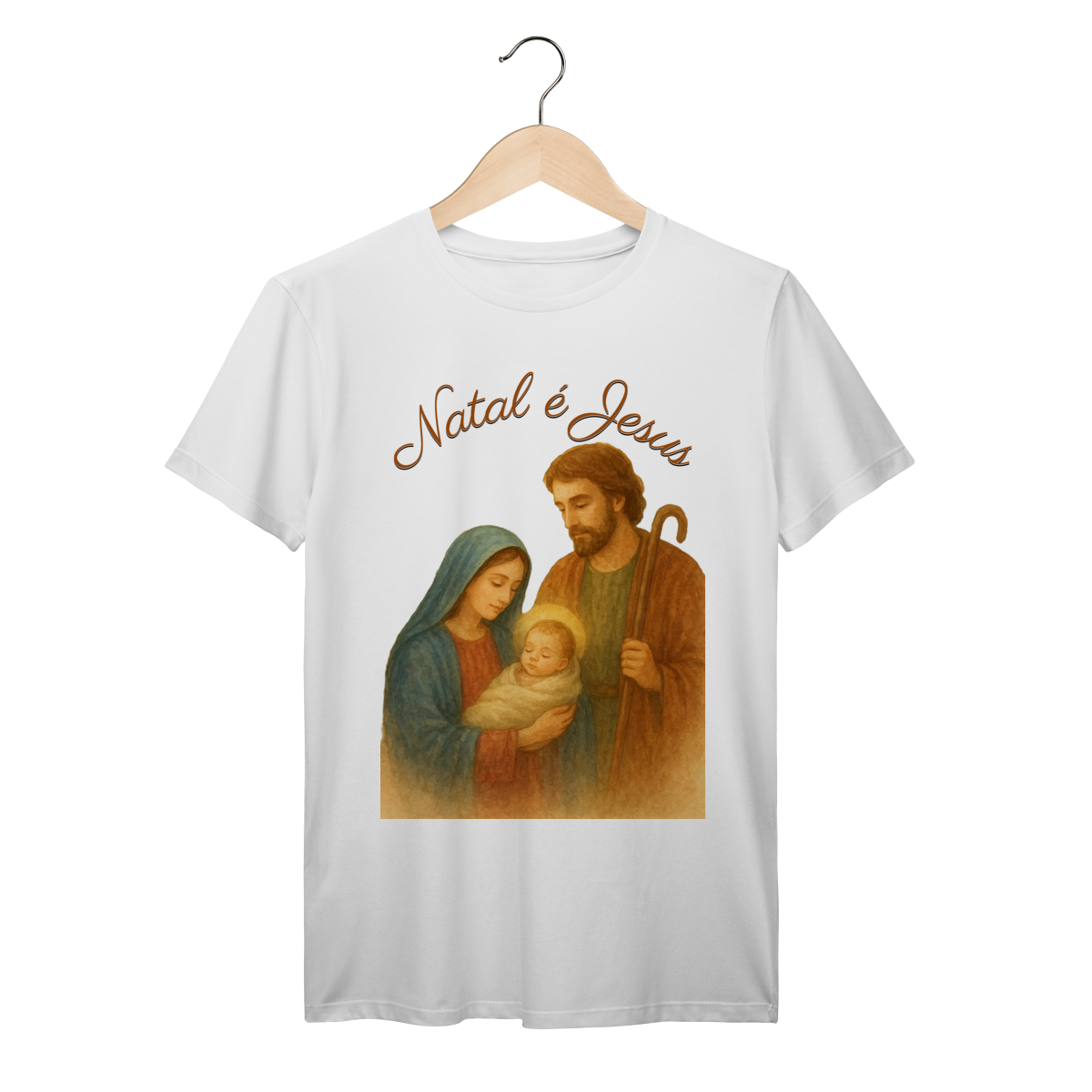 T-Shirt Prime Natal é Jesus – Sagrada Família
