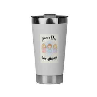 Copo Térmico Glória a Deus nas Alturas – Anjinhos