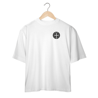 Camiseta Oversized – São Bento | Frente Minimalista & Costas Imponentes