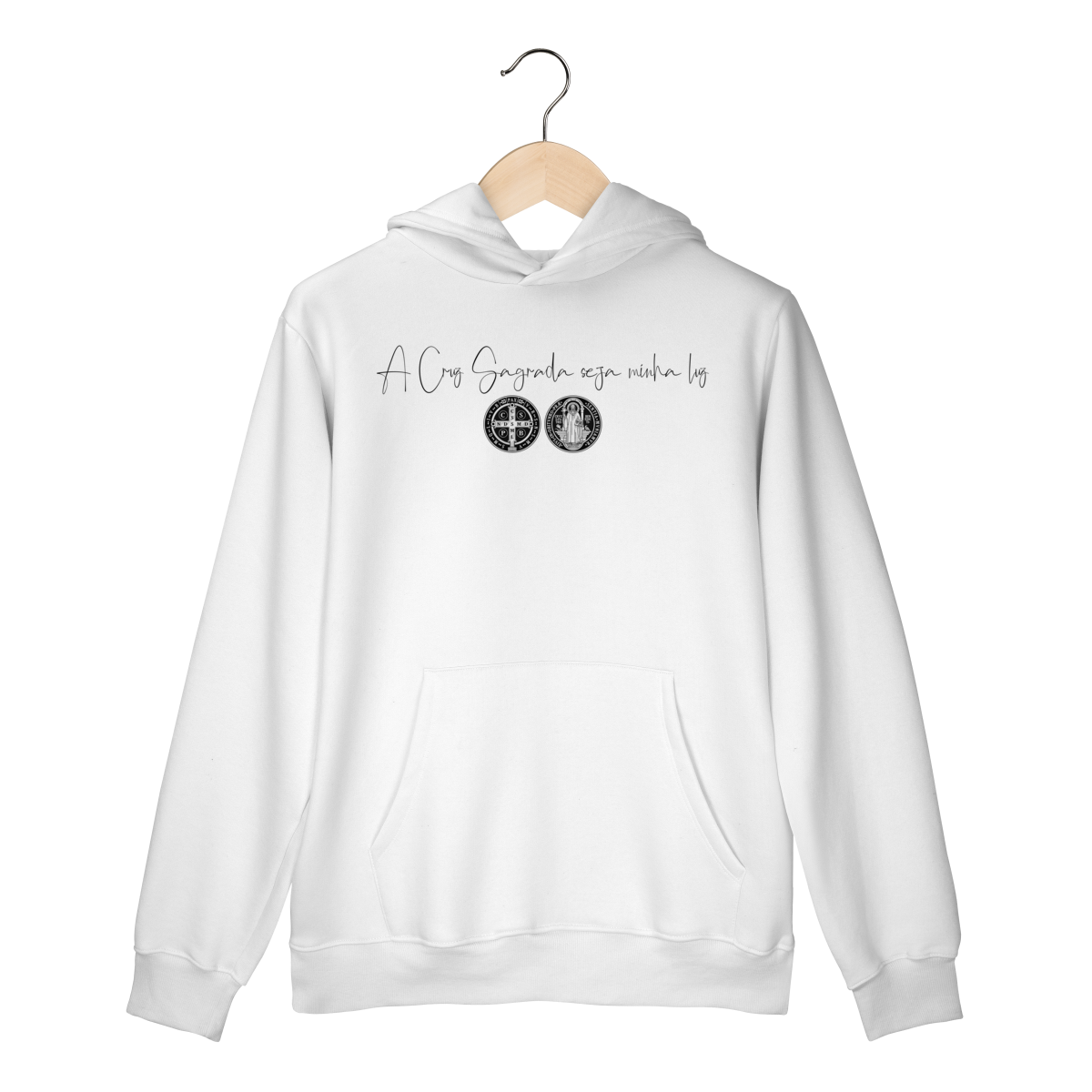 Moletom Prime Canguru – São Bento | Fé e Proteção