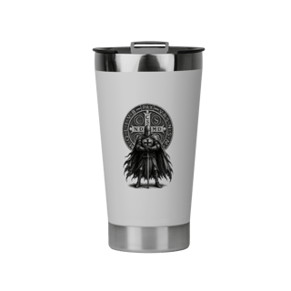 Copo Térmico – São Bento | Proteção e Fé em Cada Momento