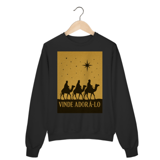 Moletom Prime Fechado Vinde Adorá-Lo – Reis Magos