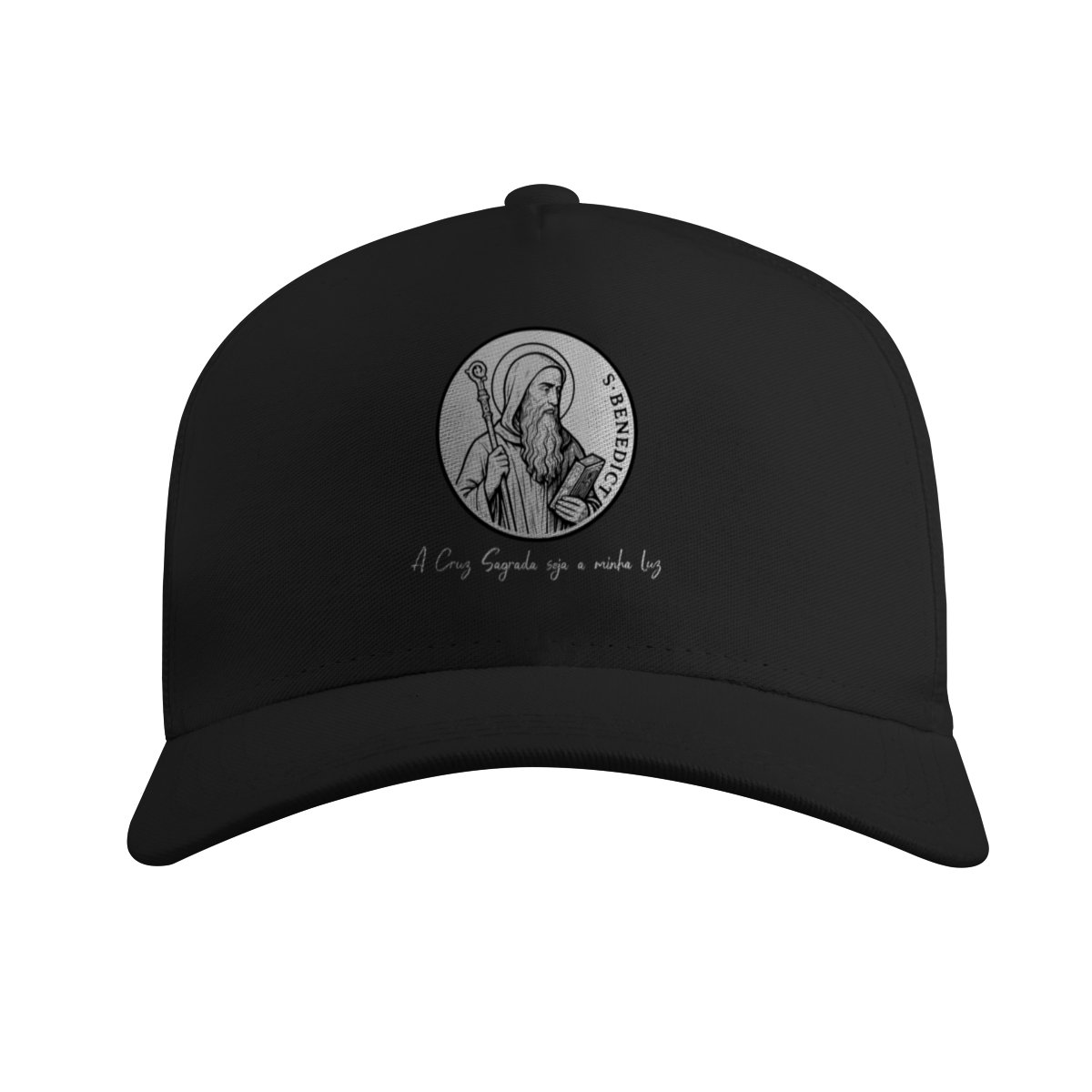 Boné Americano com Tela – São Bento | A Cruz Sagrada Seja Minha Luz