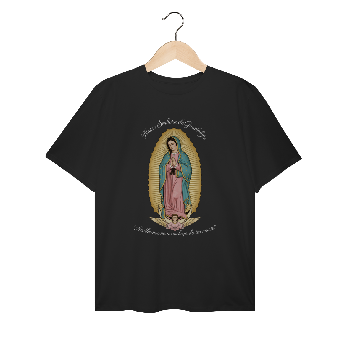 T-Shirt Plus Size – Nossa Senhora de Guadalupe | Fé, Conforto e Representatividade