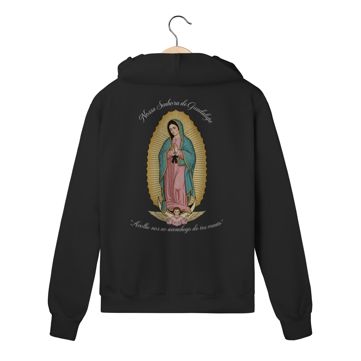 Moletom Prime com Zíper – Nossa Senhora de Guadalupe | Fé que Acompanha
