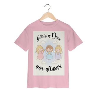 Camiseta Classic Infantil Glória a Deus nas Alturas – Anjinhos