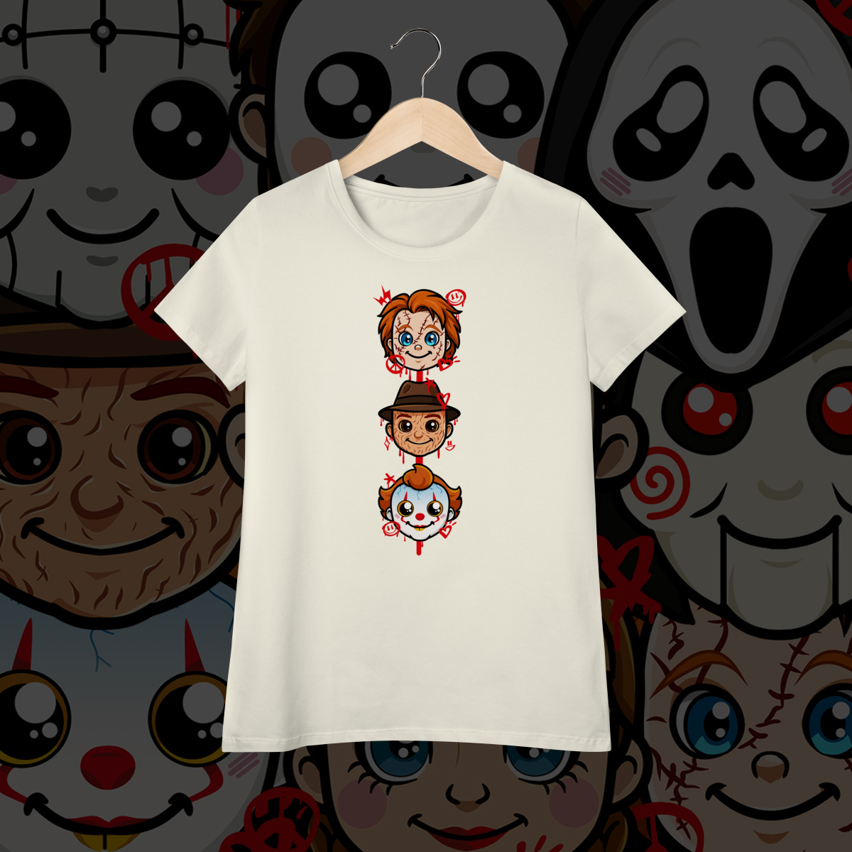 Baby Long Pima - É O TERROR DA FAMÍLIA: CHUCKY/FREDDY KRUEGER/IT