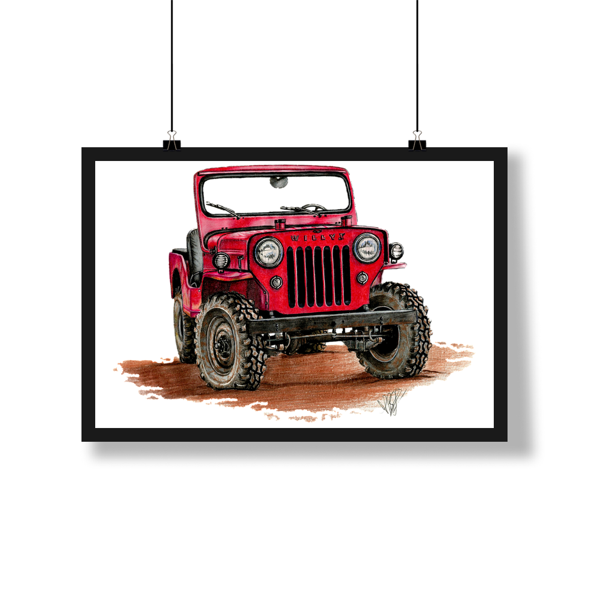 Nome do produto: Poster Willys Cj3