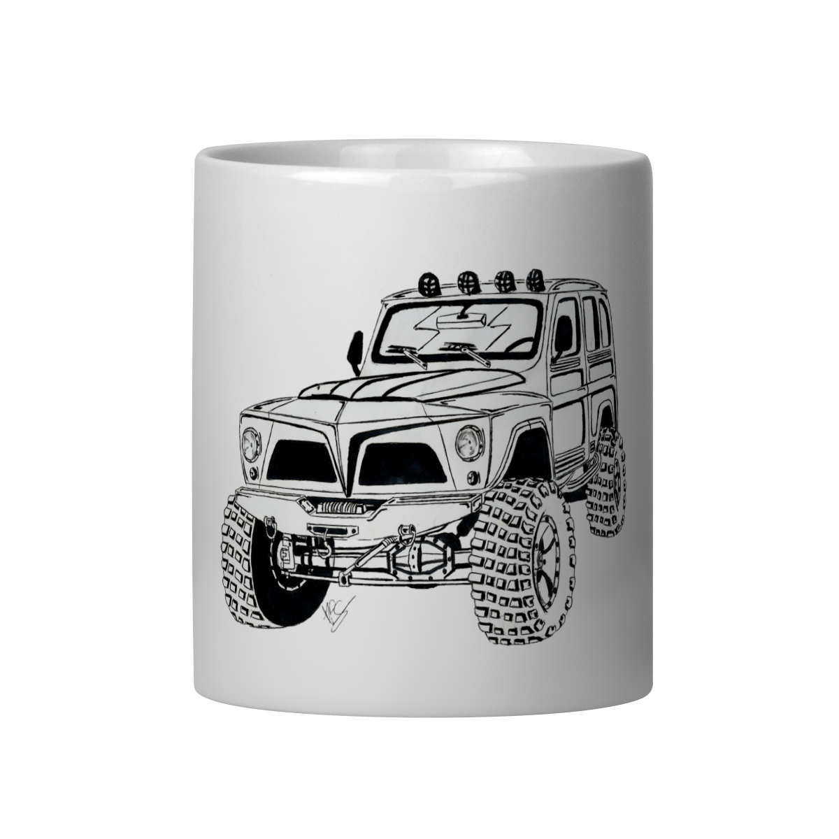 Nome do produto: Caneca Rural Willys Sketch 