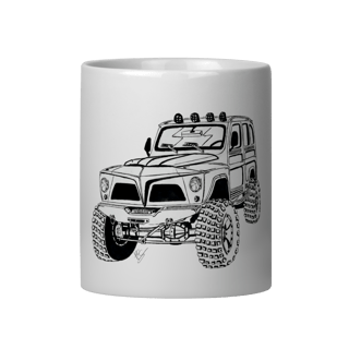 Caneca Rural Willys Sketch 