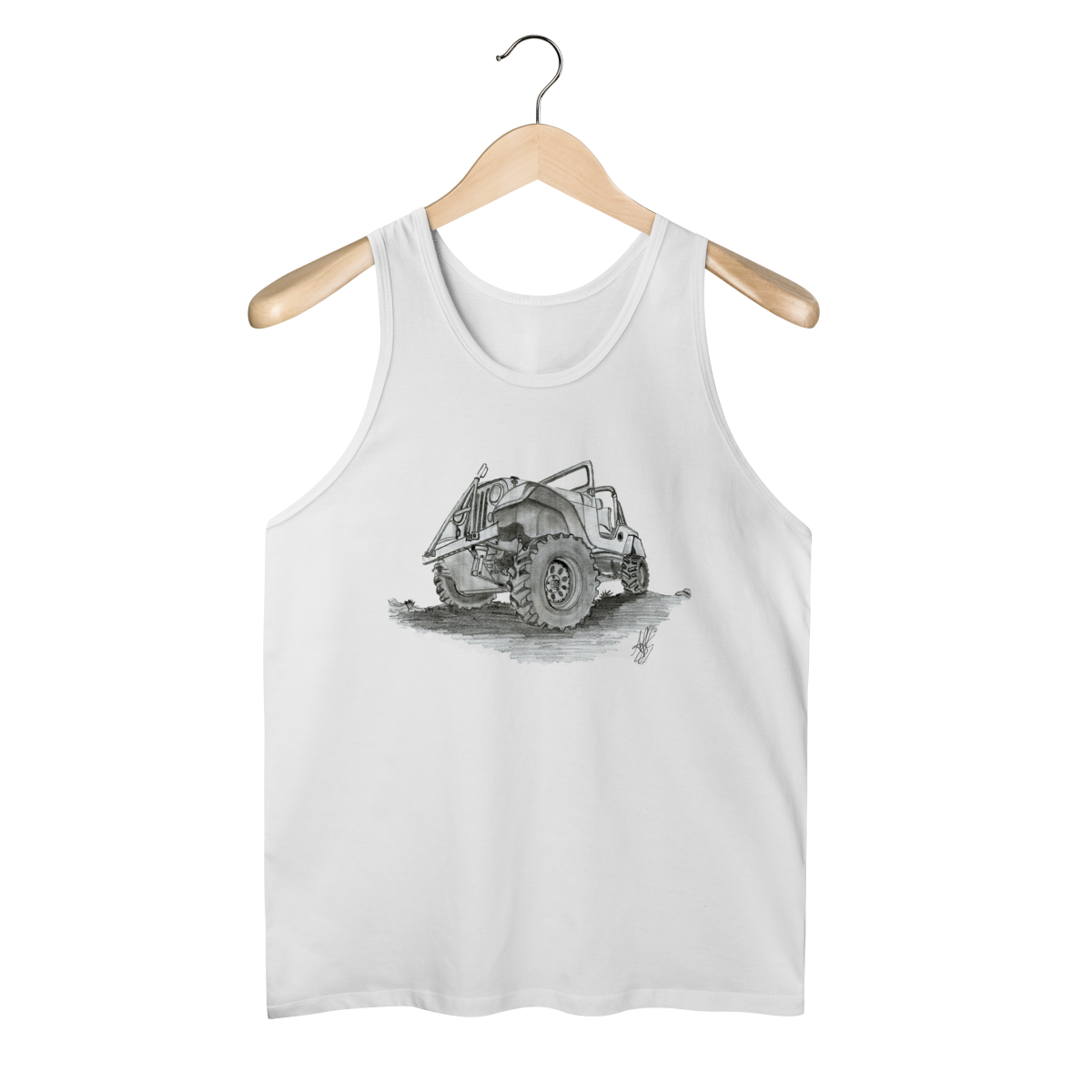 Nome do produto: Jeep Willys Sketch | Regata Quality