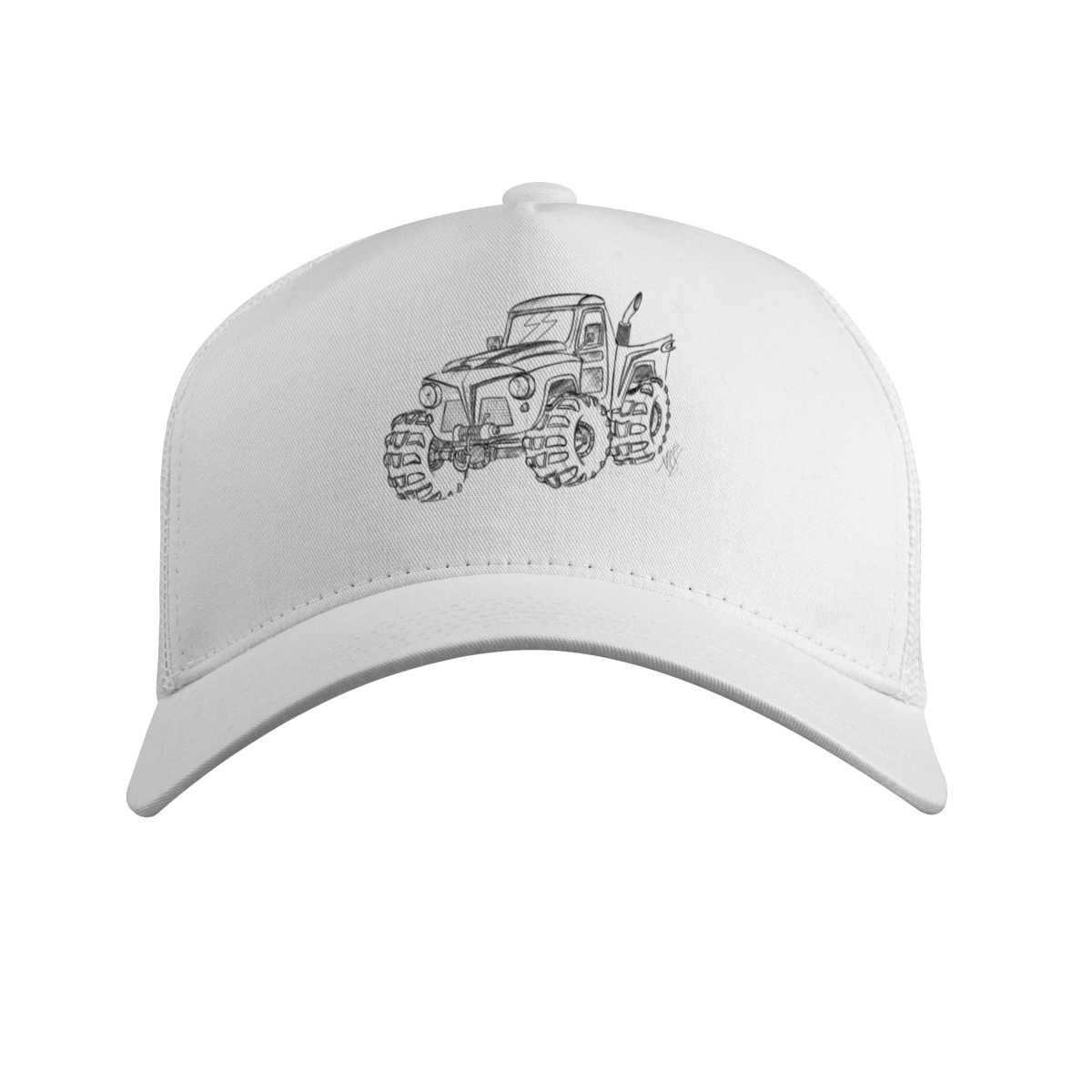 F75 Sketch Cartoon Boné Prime com tela