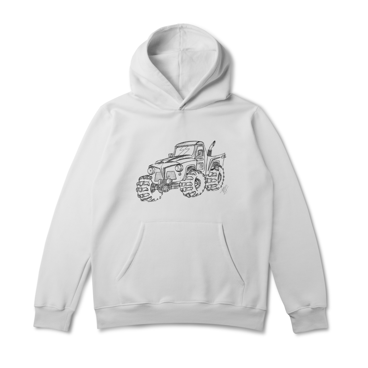 F75 Sketch Cartoon | Moletom Canguru