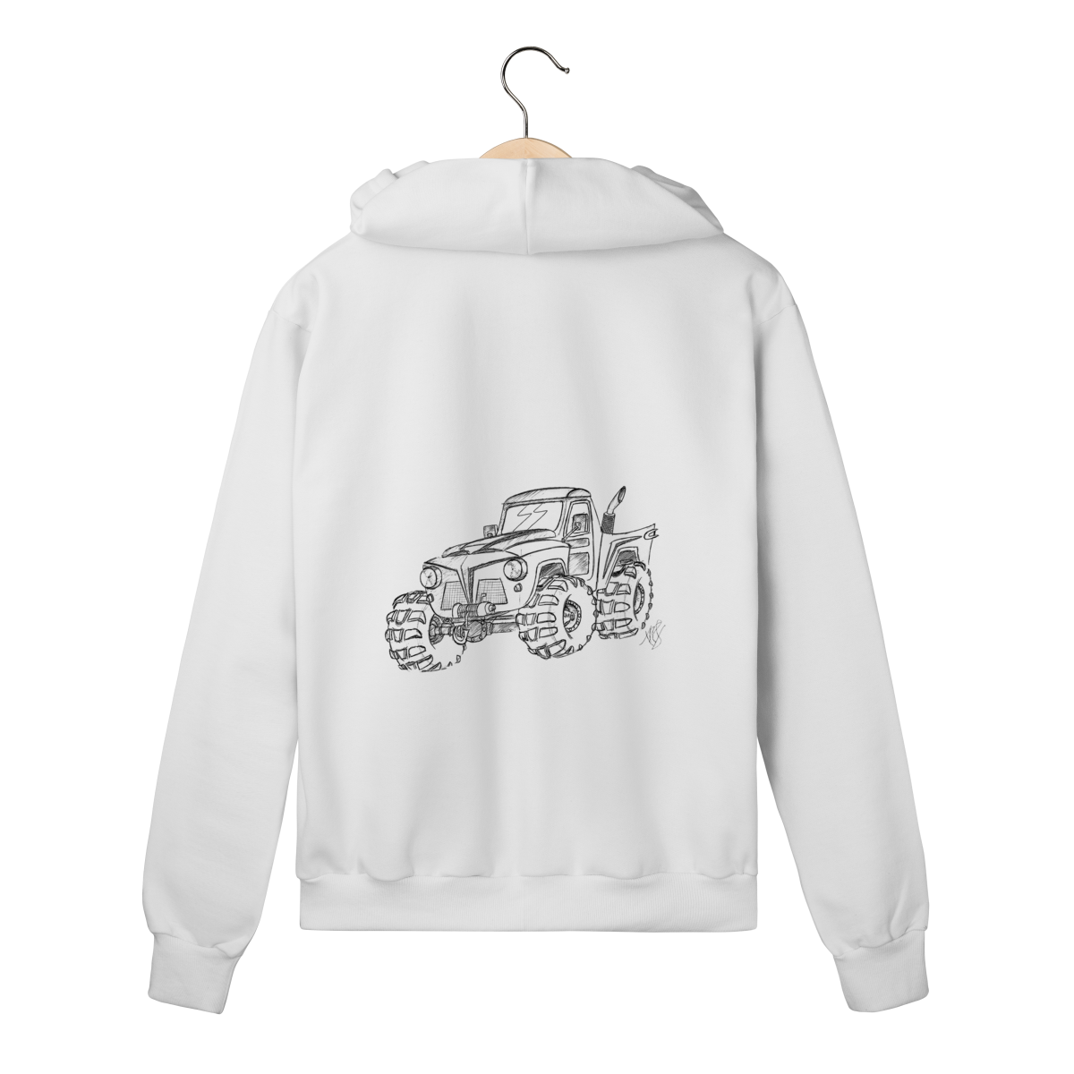 F75 Sketch Cartoon | Moletom Zíper