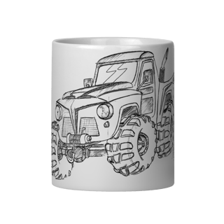Caneca F75 Sketch Cartoon