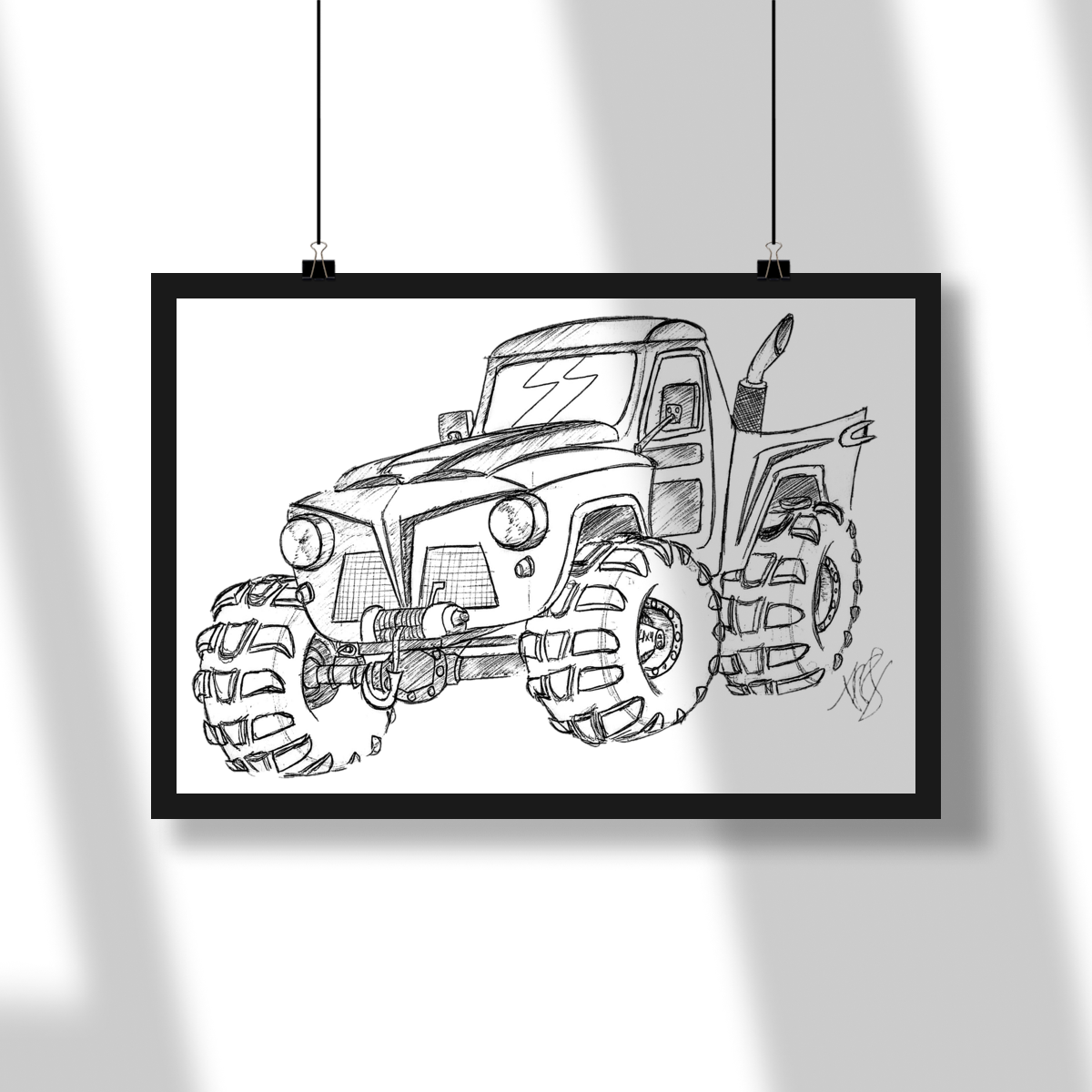 Poster F75 Sketch Cartoon