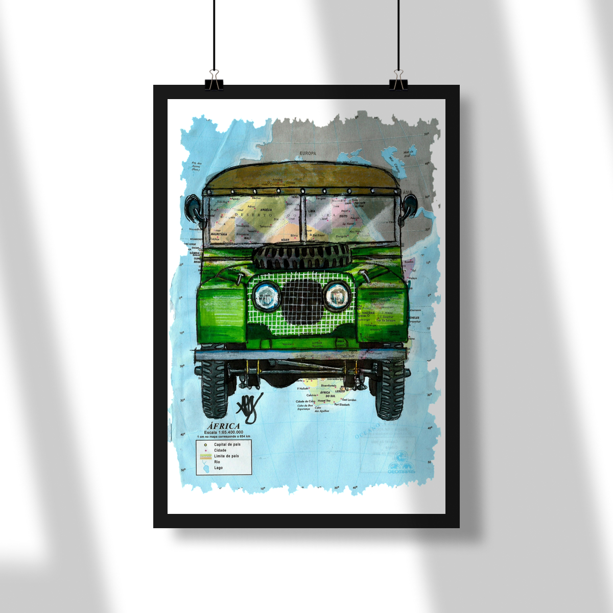 Poster Land Rover Série 2 Múndi