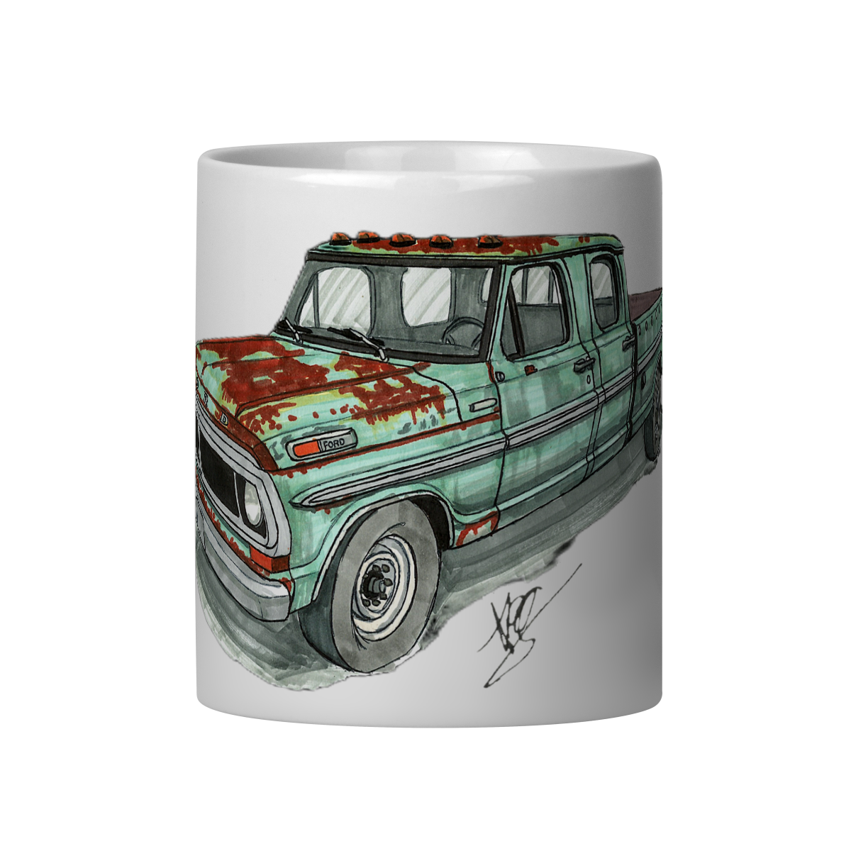 Rusty Ford Caneca