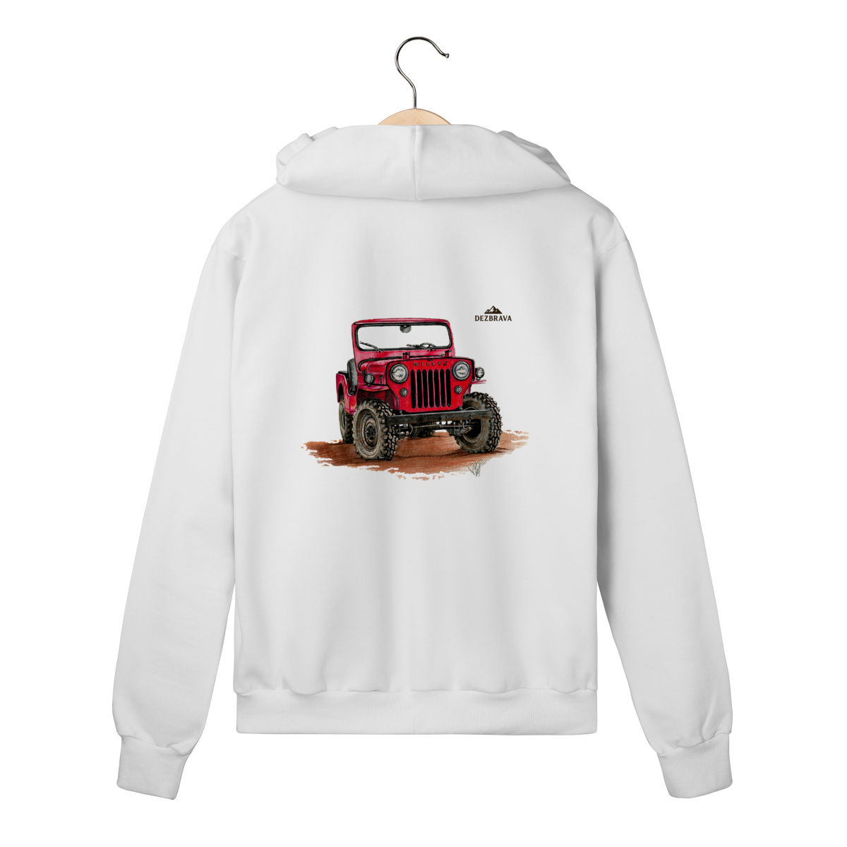 Willys Cj3 Blusa Moletom Zíper