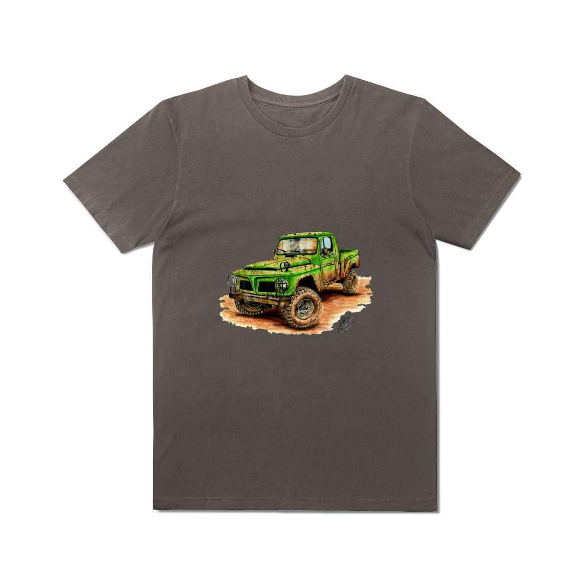 F75 Green Action Camiseta Estonada